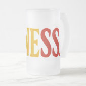 Beer mug in frosted glass フロストグラスビールジョッキ (正面右)