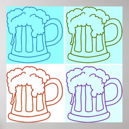 Beer Mug /Oktoberfest ポスター (正面)