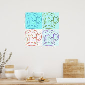 Beer Mug /Oktoberfest ポスター (キッチン)