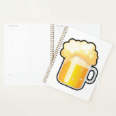 Beer Mug with Frothy Foam プランナー手帳 (ディスプレー)