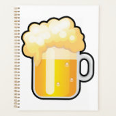 Beer Mug with Frothy Foam プランナー手帳 (正面)