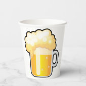 Beer Mug with Frothy Foam 紙コップ (正面)