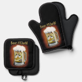 Beer O’Clock! 鍋つかみ&鍋敷きセット (正面/裏面)