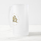 Beer O'Clock on a Clock顔 フロストグラスビールジョッキ (正面左)