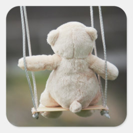 Beer op Schommel in beweging. スクエアシール