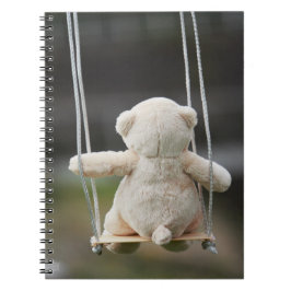 Beer op Schommel in beweging. ノートブック