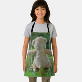 Beer op schommel vanaf de rug. エプロン (インサイチュ)