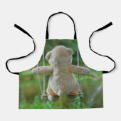 Beer op schommel vanaf de rug. エプロン (正面)