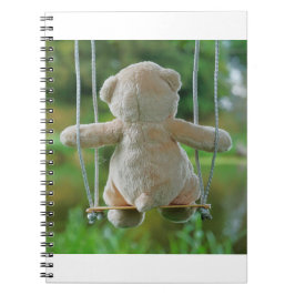 Beer op schommel vanaf de rug. ノートブック