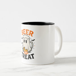 Beer or Treat" ハロウィン 陶器マグカップ ツートーンマグカップ
