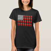Beer Pong American Flag Tシャツ (正面)