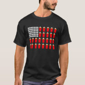 Beer Pong American Flag Tシャツ (正面)