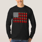Beer Pong American Flag Tシャツ (正面)