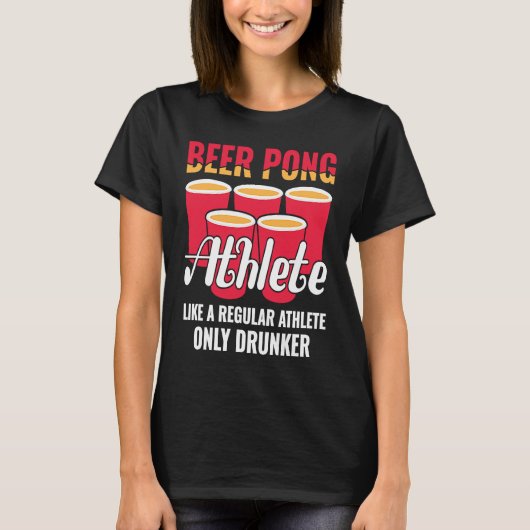 Beer Pong Athlete  Definition Beer  Beer Pong Tシャツ (正面)
