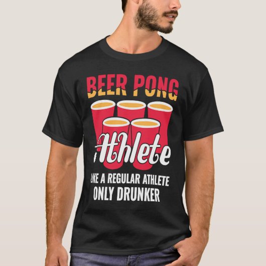 Beer Pong Athlete  Definition Beer  Beer Pong Tシャツ (正面)