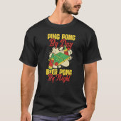 Beer Pong By Night Table Tennis Player  Tシャツ (正面)