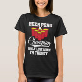 Beer Pong Champion Definition Beer  Beer Pong Tシャツ (正面)