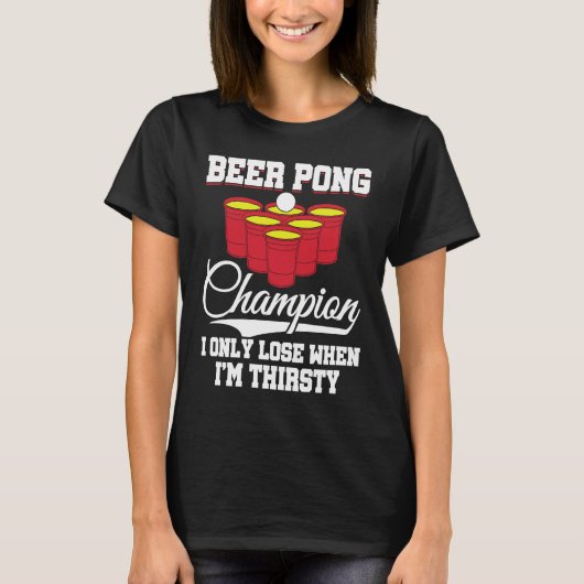 Beer Pong Champion Definition Beer  Beer Pong Tシャツ (正面)