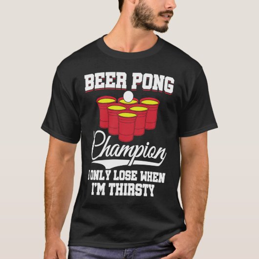 Beer Pong Champion Definition Beer  Beer Pong Tシャツ (正面)