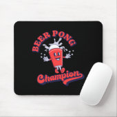 Beer Pong Champion Funny Drinking Game T Shirt  マウスパッド (マウス)