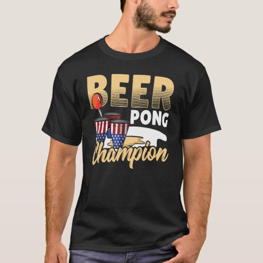 BEER PONG CHAMPION Tシャツ (正面)