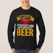 Beer Pong Game Of Skill Strategy Beer Pong Tシャツ (正面)