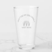 Beer Pong Mode | Getting Drunk Today Pint Glass タンブラーグラス (裏面)