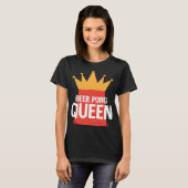 Beer Pong Queen I Beer Ping Pong Table Tennis  1 Tシャツ (正面フル)