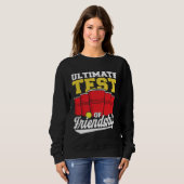 Beer Pong Ultimate Test Of Friendship Beer Pong スウェットシャツ (正面フル)