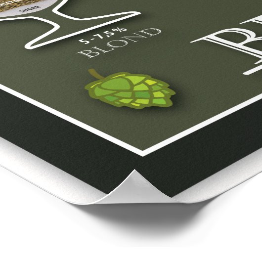 Beer Poster ポスター (角)