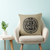 Beer Snob Throw Pillow クッション (椅子)