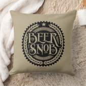 Beer Snob Throw Pillow クッション (ブランケット)