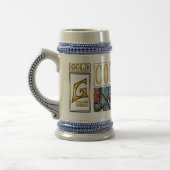 Beer Stein 22 oz – GGASTによるGOLD抽象芸術 ビールジョッキ (左)