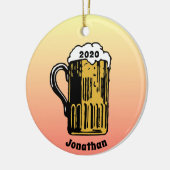 Beer Stein Design Ceramic Ornament セラミックオーナメント (左)