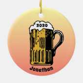 Beer Stein Design Ceramic Ornament セラミックオーナメント (裏面)