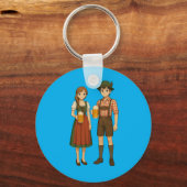 Beer tasting during Oktoberfest in Munich, Germany キーホルダー (裏面)