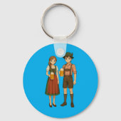 Beer tasting during Oktoberfest in Munich, Germany キーホルダー (裏面)