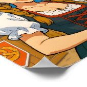 Beer tasting during Oktoberfest in Munich, Germany ポスター (角)