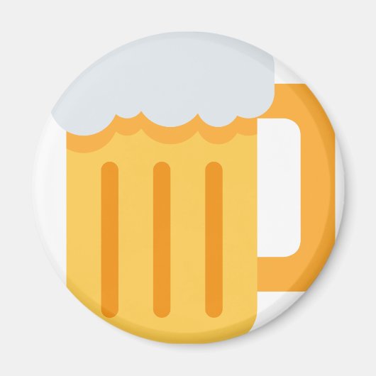Beer time emoji マグネット (正面)
