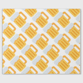 Beer time emoji ラッピングペーパー (フラット)