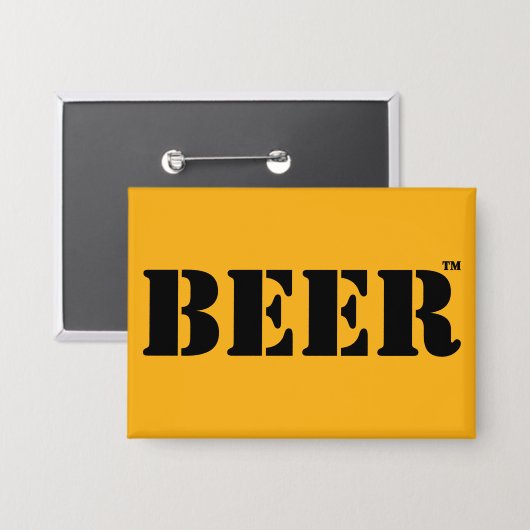 Beer Trademark Button 缶バッジ (正面/裏面)