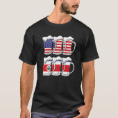 Beer UsaコスタリカUsaコスタリカ国旗 Tシャツ (正面)