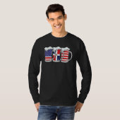 Beer Usa Dominican Usa Dominican Republic Flag Tシャツ (正面フル)