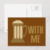 Beer With Meのカスタムはがき ポストカード (正面/裏面)