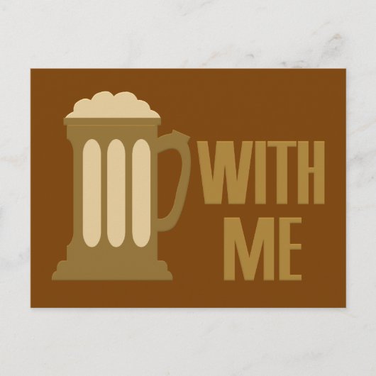 Beer With Meのカスタムはがき ポストカード (正面)