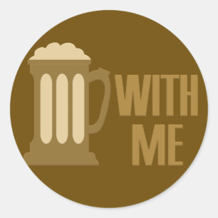 Beer With Meのカスタムステッカー ラウンドシール