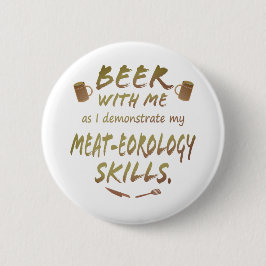 Beer with Me – 食肉学スキル 缶バッジ