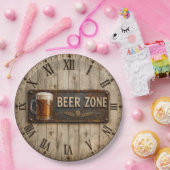 Beer Zone Rustic Bar Vintage Pub ペーパープレート (パーティー)