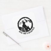 BeerAndaBackpackスタンプ スクエアシール (封筒)