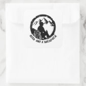 BeerAndaBackpackスタンプ スクエアシール (バッグ)